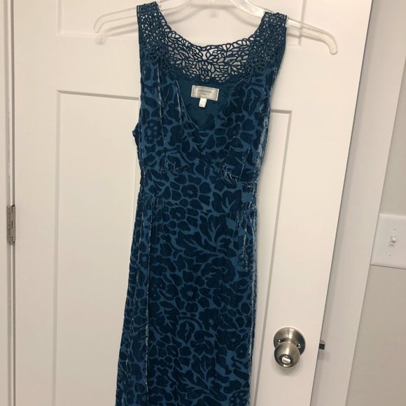 Moulinette Soeurs Velvet Matilija Burnout Dress 8 - Picture 2 of 3